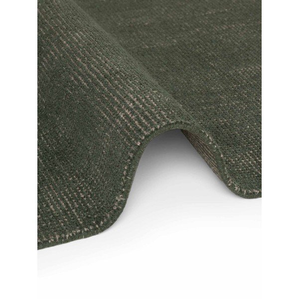 Rankų darbo tamsiai žalios spalvos iš vilnos apvalios formos kilimas ø 160 cm Greenwich – Ted Baker-image-3