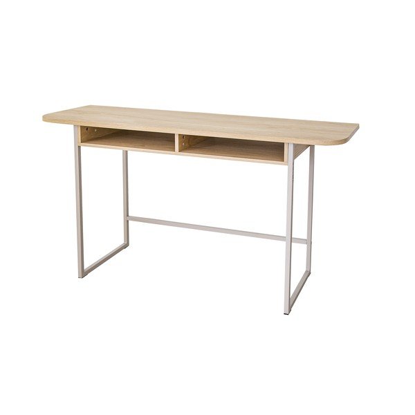 Natūralios spalvos konsolinis staliukas iš ąžuolo 40x140 cm Darlington – Actona-image-2