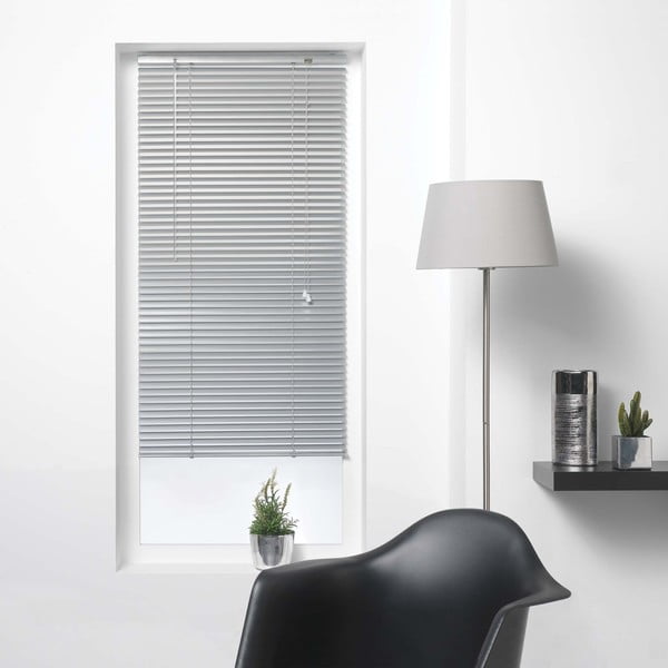 Žaliuzės iš metalo pilkos spalvos 90x130 cm Venitien – douceur d'intérieur
