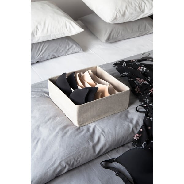 Smėlio spalvos daiktadėžė su skyreliais Bigso Box of Sweden Drawer, 29 x 11 cm-image-1