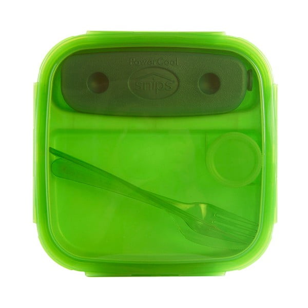 Žalia pietų dėžutė su stalo įrankiais ir šaldymo elementu Snips Lunch, 1,5 l-image-4