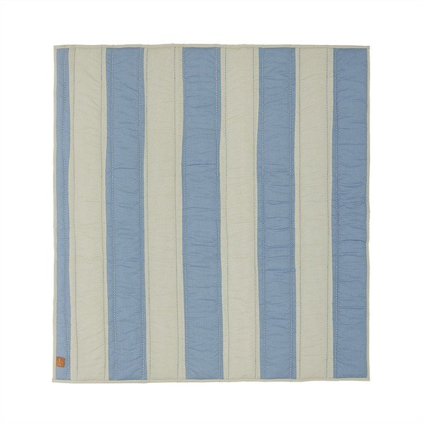 Mėlynos spalvos/kreminės spalvos vaikų žaidimų kilimėlis 130x140 cm Striped – OYOY Mini