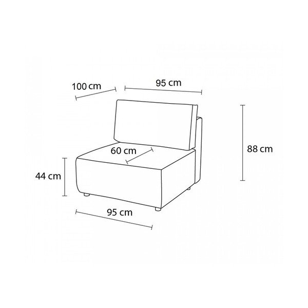 Modulinė sofa žalios spalvos iš kordinio velveto (modulinė) Nihad modular – Bobochic Paris-image-4