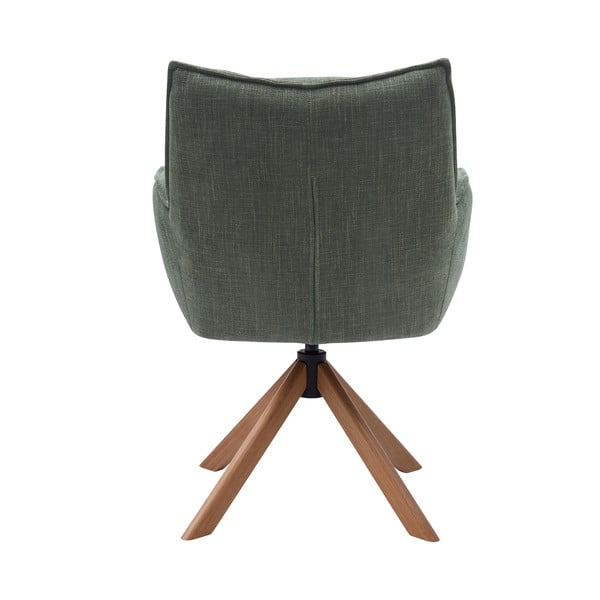 Žalios spalvos iš audinio valgomojo kėdžių komplektas 2 vnt. Marilla – Unique Furniture-image-2