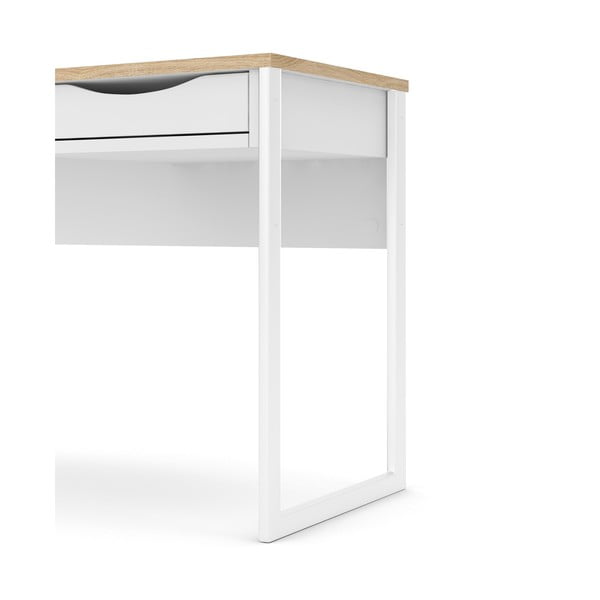 Baltas darbo stalas Tvilum Function Plus, 130 x 48 cm-image-4