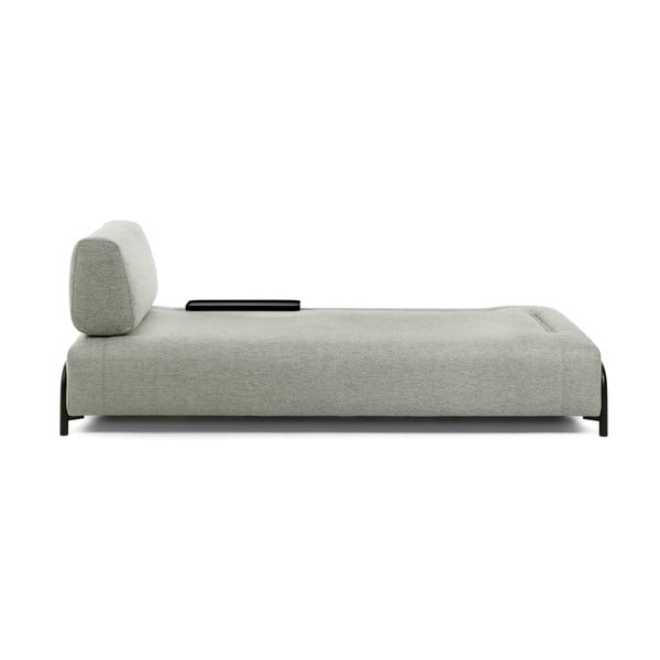Smėlio ir pilkos spalvos sofa su nedideliu padėklu Kave Home Compo-image-2