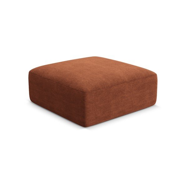 Terakotos spalvos taburetė iš kordinio velveto Campi – Cosmopolitan Design