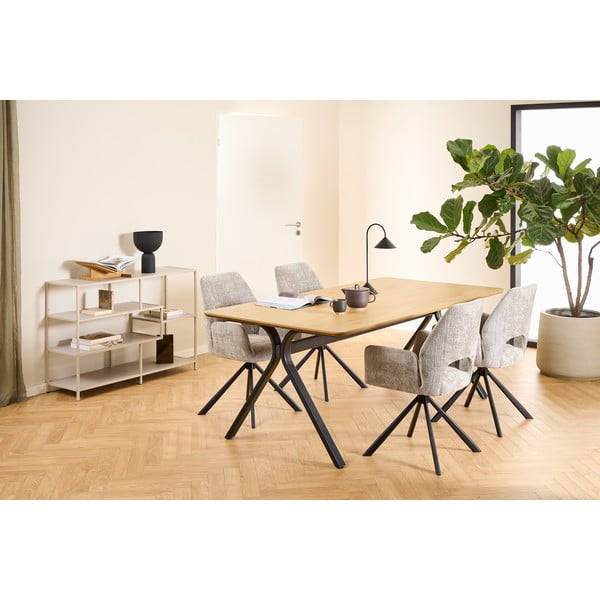 Pilkos spalvos knygų spinta  114x78x35 cm Seaford – Actona-image-4