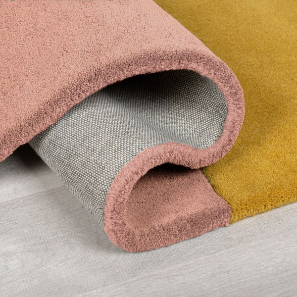 Rankų darbo mėlynos spalvos iš vilnos kilimas 150x240 cm Lozenge Bright Multi – Flair Rugs-image-3