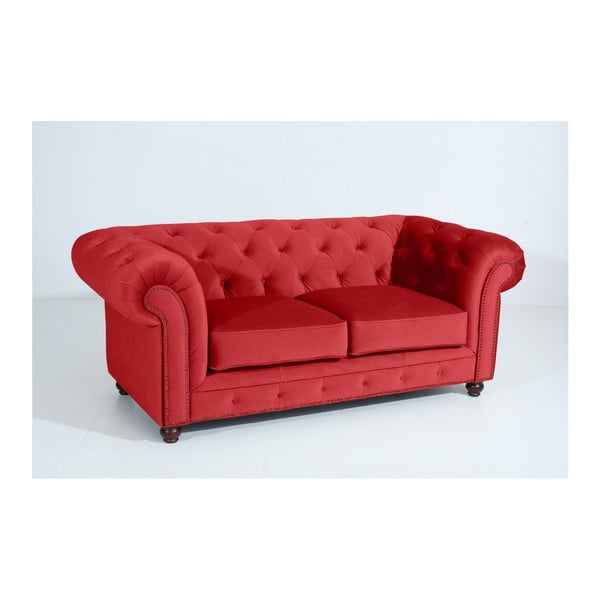 Raudona sofa "Max Winzer Orleans Velvet", 196 cm-image-2
