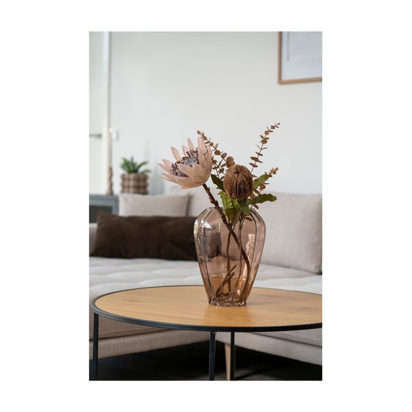 Iš stiklo  vaza rudos spalvos (aukštis 29 cm) – House Nordic-image-1