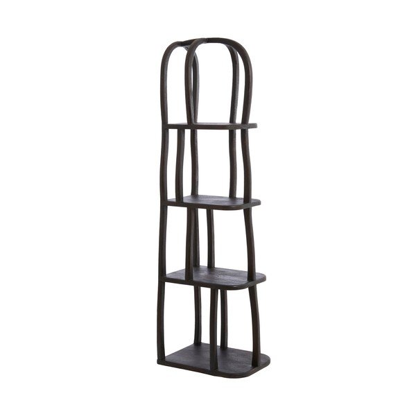 Tamsios natūralios spalvos iš mango masyvo pastatoma lentyna 53x175x40 cm Lowe – Light & Living