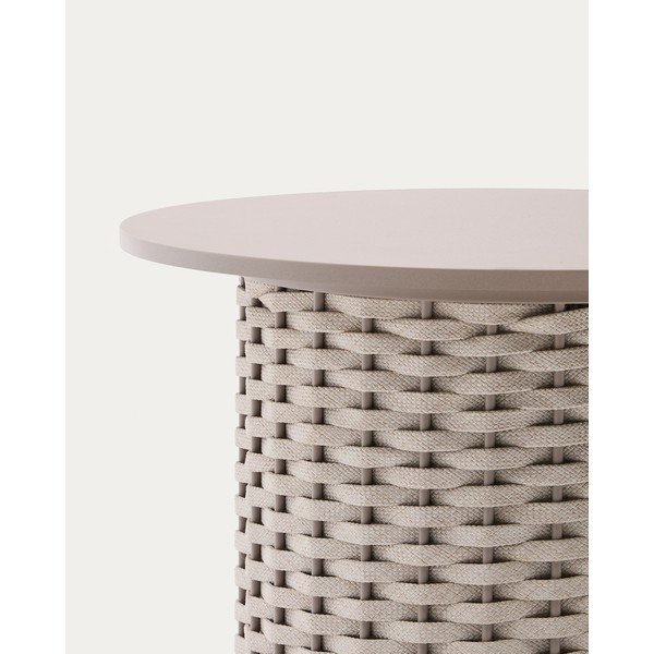 Iš metalo apvalios formos sodo šoninis staliukas ø 50 cm Sedalis – Kave Home-image-3