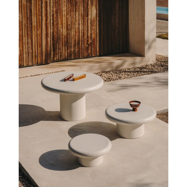 Apvalios formos sodo kavos staliukas ø 90 cm Addaia – Kave Home-image-1