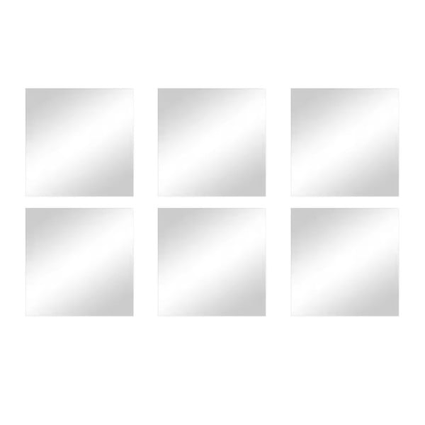 Sieniniai veidrodžiai 6 vnt. 10x10 cm – MSV