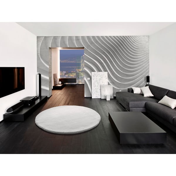 Baltas kilimas Universal Fox Liso, Ø 120 cm-image-1