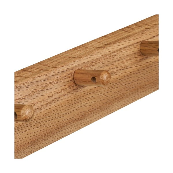 Natūralios spalvos iš ąžuolo masyvo sieninė lentyna 50 cm Barco – House Nordic-image-4