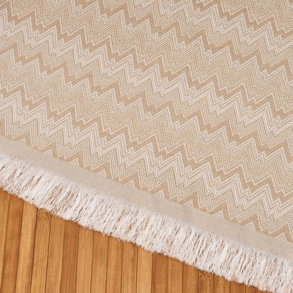 Lovatiesė smėlio spalvos dvigulei lovai 230x290 cm Up & Down – Casa Selección-image-1