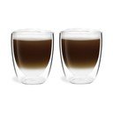 Iš stiklo puodeliai 2 vnt. su dviguba sienele/latte kavai 320 ml Amo – Vialli Design