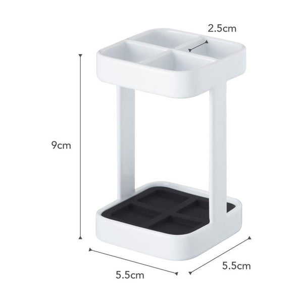 Baltas dantų šepetėlio laikiklis YAMAZAKI Tower Slim-image-3