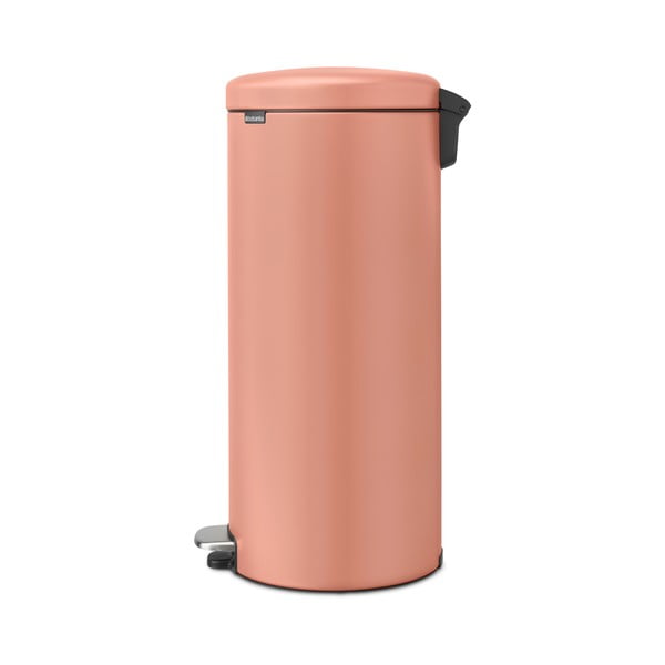 Rausvos spalvos iš plieno šiukšliadėžė su pedalu 30 l NewIcon – Brabantia