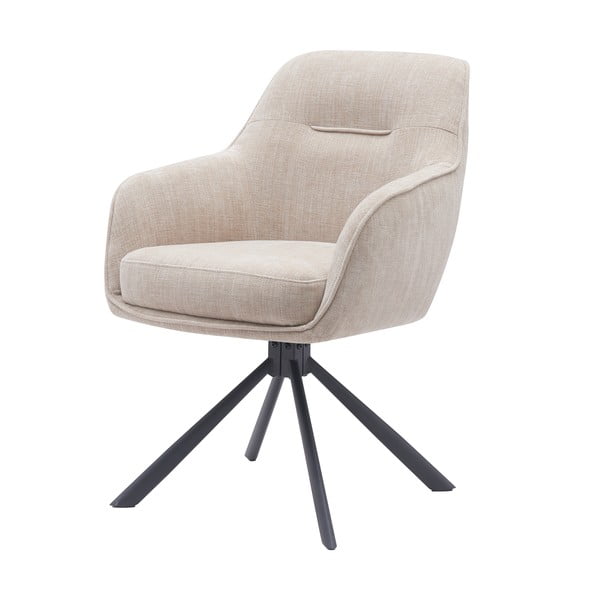 Kreminės spalvos iš audinio valgomojo kėdžių komplektas 2 vnt. Avola – Unique Furniture-image-2