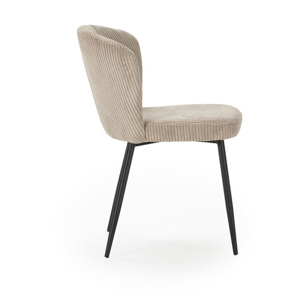 Iš velveto valgomojo kėdės smėlio spalvos 4 vnt. Megan – Marckeric-image-3