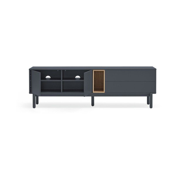 Tamsiai pilkas TV staliukas 180x56 cm Corvo - Teulat-image-2