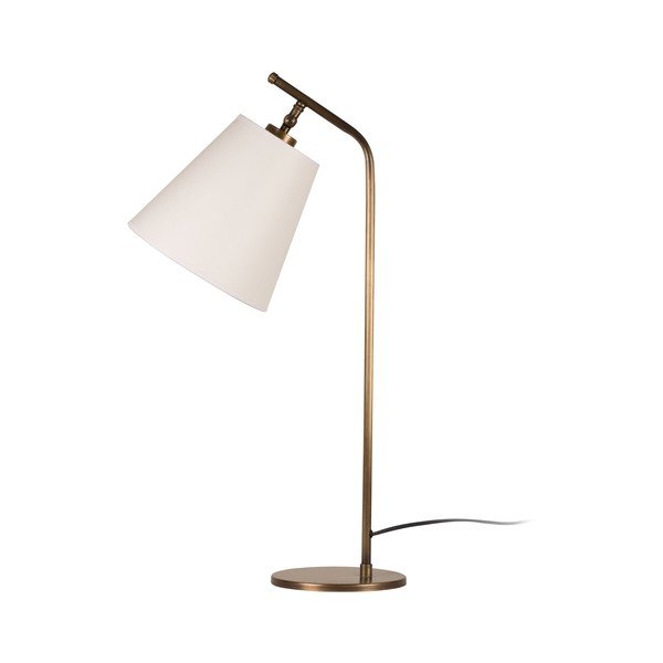 Aukso spalvos stalinė lempa su baltu atspalviu Homemania Decor Don-image-1