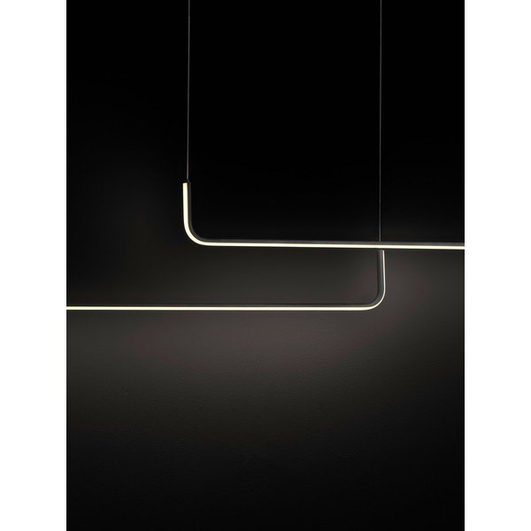 Matinės juodos spalvos iš aliuminio kabantis šviestuvas LED su pritemdymo funkcija Strita – Nova Luce-image-4