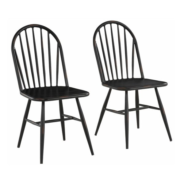 2 juodų buko kėdžių rinkinys "Støraa Alexis