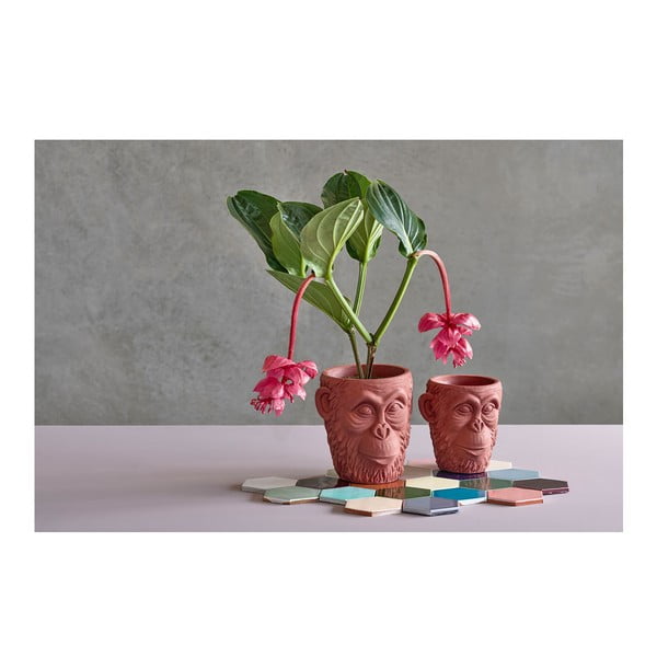 Raudonas vazonas Villa Collection Calbe, aukštis 22,5 cm-image-1