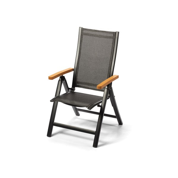 Metalinė sodo kėdė tamsiai pilkos spalvos Comfort – Debut