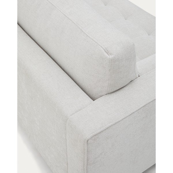 Pilkai smėlinės spalvos iš šenilinio audinio sofa 222 cm Debra – Kave Home-image-3