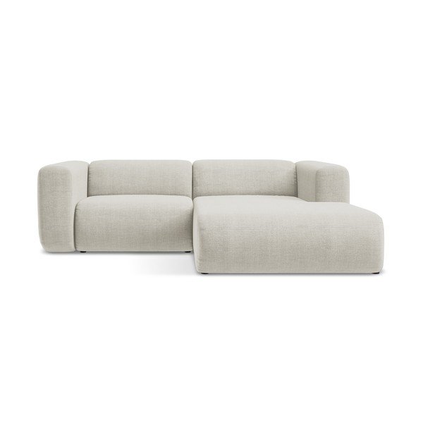 Smėlio spalvos kampinė sofa (su dešiniuoju kampu/su gultu) Ekahi – Makamii