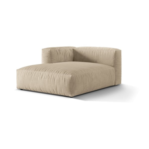 Smėlio spalvos iš velveto modulinė sofos dalis (su kairiuoju kampu) Martina – Micadoni -image-2