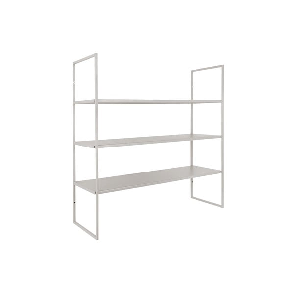 Pilkos spalvos metalinė sieninė lentyna PT LIVING Level, 60 x 60 cm-image-3