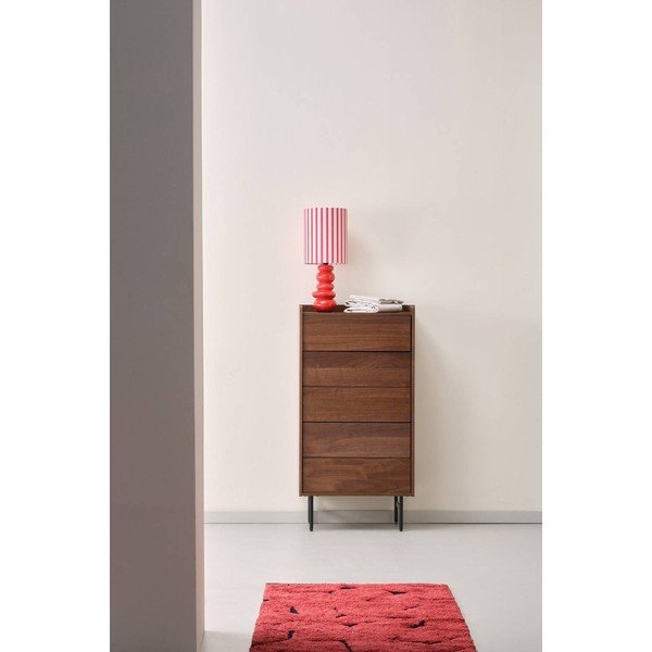 Tamsios natūralios spalvos šoninė spintelė iš riešutmedžio 60x118,5x45 cm Örgryte – Jotex-image-1
