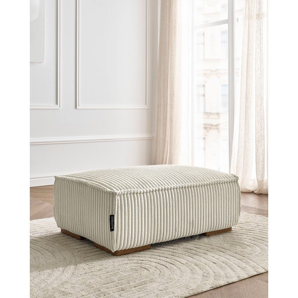 Smėlio spalvos iš kordinio velveto taburetė Chelsea – Bobochic Paris-image-1