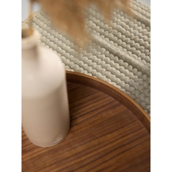 Rankų darbo kreminės spalvos iš vilnos kilimas 80x150 cm Camden Parker – Ted Baker-image-2