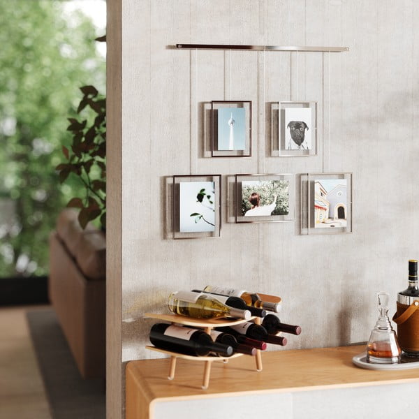 Iš metalo pakabinami rėmai sidabrinės spalvos 5 vnt. 66x69 cm Exhibit – Umbra-image-3