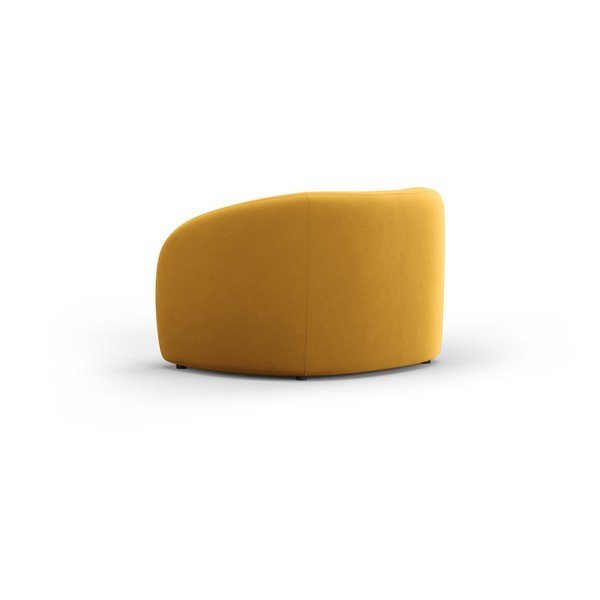 Krėslas iš velveto garstyčių spalvos Santi – Interieurs 86-image-3