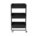 Iš plastiko lentyna ant ratukų juodos spalvos 43x36 cm Grena – Compactor