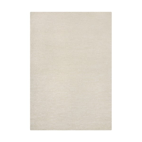 Rankų darbo dramblio kaulo spalvos iš vilnos kilimas 160x230 cm Harris Boucle – Flair Rugs