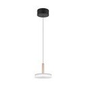 Kabantis šviestuvas juodos ir baltos spalvos/auksinės spalvos LED su pritemdymo funkcija ø 22 cm su stiklo gaubtu Celeste – Trio
