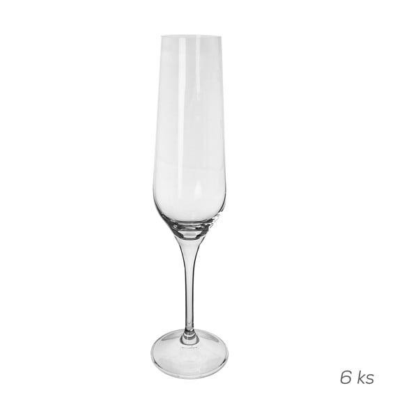 Stiklinės 6 vnt. šampanui 195 ml Rebecca – Orion