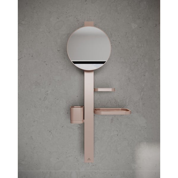 Sieninis veidrodis su lentyna/su laikikliu ø 20,5 cm ALU+ – Ideal Standard-image-1