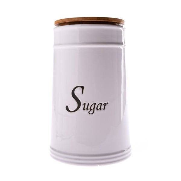 Baltas keraminis cukraus indelis "Dakls", 2480 ml