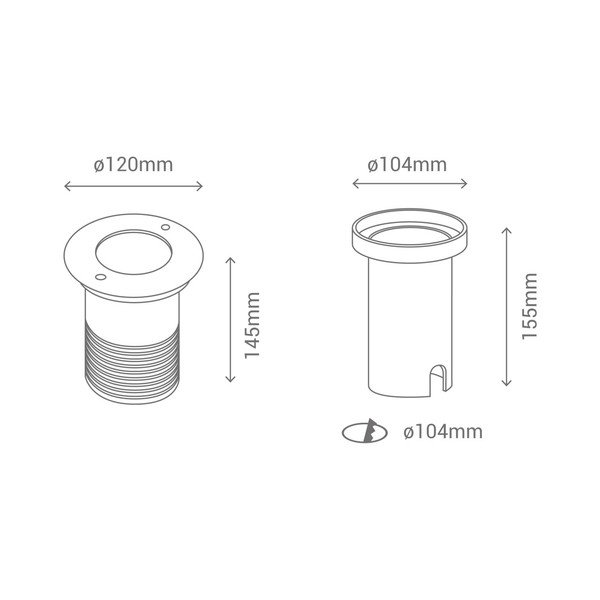 Lauko prožektorius SULION Cobground, ø 12 cm-image-2