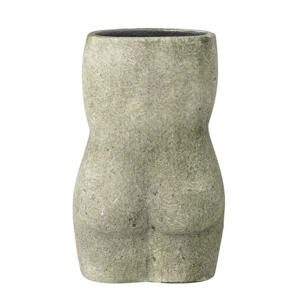 Pilkai žalia terakotos vaza Bloomingville Emeli, aukštis 16 cm-image-3